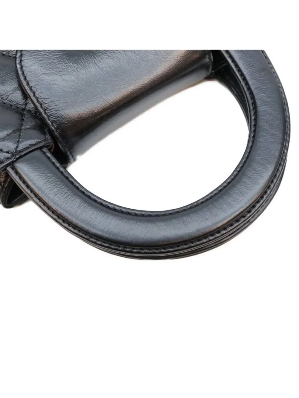 Chanel Black Calfskin Quilted Mini Shopping Shoulder Bag